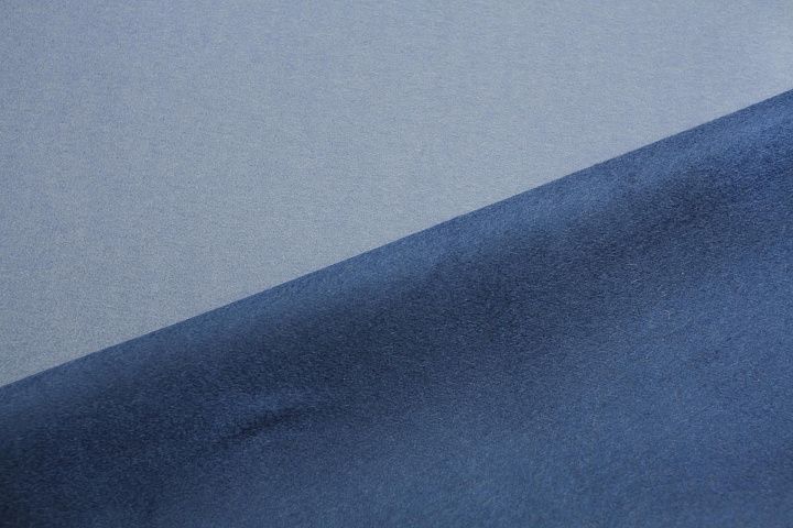 Пальтовая дабл кашемир+шерсть двухслойная (о) синяя/голубая - итальянские ткани Тессутидея арт. 09-2144