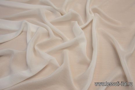 Шифон крэш (о) белый - итальянские ткани Тессутидея арт. 10-1012
