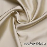 Шелк кади дабл (о) светло-бежевый/черный - итальянские ткани Тессутидея арт. 10-3558