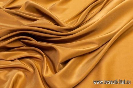 Подкладочная стрейч (о) коричневая - итальянские ткани Тессутидея арт. 07-1169