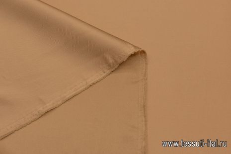 Подкладочная стрейч (о) светло-коричневая - итальянские ткани Тессутидея арт. 07-1407