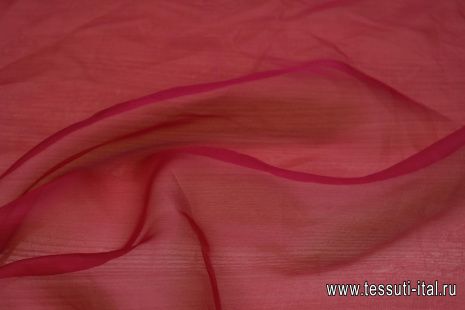 Органза (о) малиновая - итальянские ткани Тессутидея арт. 10-3260