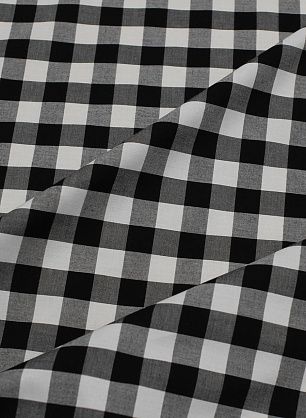 Сорочечная (н) черно-белая клетка - в интернет-магазине тканей Тессутидея арт. 01-7522