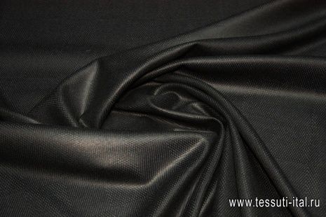 Костюмная (н) сине-черная ш-150см - итальянские ткани Тессутидея арт. 05-2229