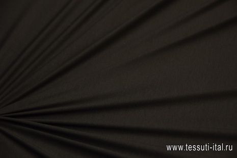 Трикотаж хлопок (о) горький шоколад - итальянские ткани Тессутидея арт. 12-0992