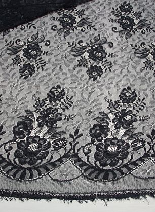 Кружево (о) темно-синее ш-150см Solstiss - в интернет-магазине тканей Тессутидея арт. 03-3639