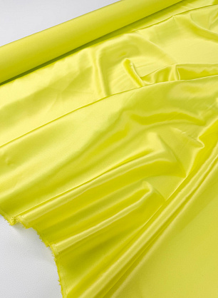 Шелк атлас стрейч (о) ярко-желтый - в интернет-магазине тканей Тессутидея арт. 10-5035