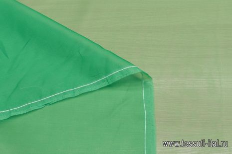 Органза (о) зеленая - итальянские ткани Тессутидея арт. 10-2725
