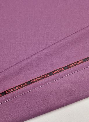 Костюмная стрейч дабл фейс 320 г/м (о) серо-фиолетовая - в интернет-магазине тканей Тессутидея арт. 05-4816