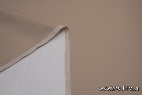Ткань для тренча двухслойная (о) бежевая/белая Piacenza - итальянские ткани Тессутидея арт. 05-3745