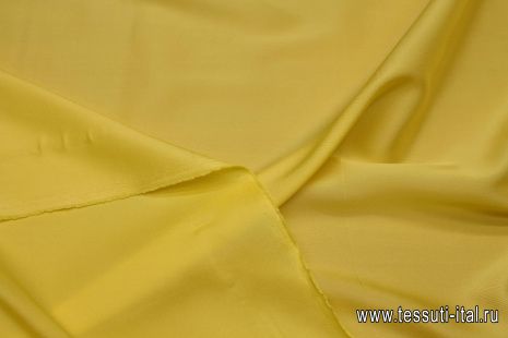 Подкладочная стрейч (о) ярко-желтая - итальянские ткани Тессутидея арт. 07-1482