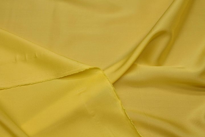 Подкладочная стрейч (о) ярко-желтая - итальянские ткани Тессутидея арт. 07-1482