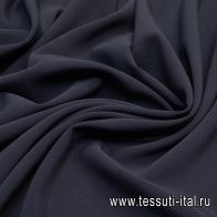Плательная стрейч (о) темно-синяя - итальянские ткани Тессутидея арт. 03-6176
