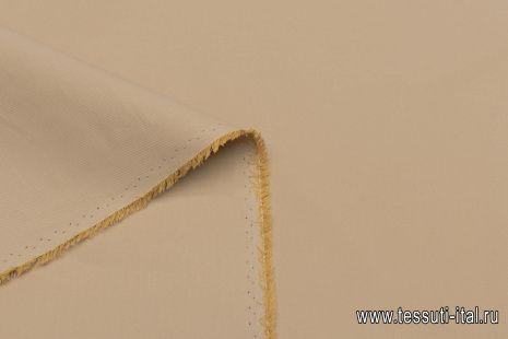 Хлопок для тренча с водоотталкивающим покрытием (о) бежевый - итальянские ткани Тессутидея арт. 01-7044