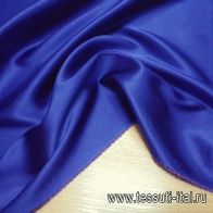 Плательная двусторонняя кади стрейч (о) сине-сиреневая - итальянские ткани Тессутидея арт. 03-4051