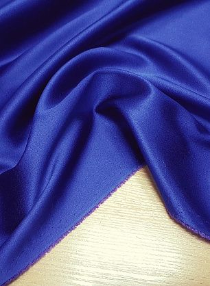 Плательная двусторонняя кади стрейч (о) сине-сиреневая - в интернет-магазине тканей Тессутидея арт. 03-4051