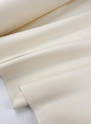 Пальтовая двухслойная кашемир с шерстью (о) молочная - в интернет-магазине тканей Тессутидея арт. 09-2213