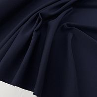 Трикотаж шерсть дабл (о) темно-синий - итальянские ткани Тессутидея арт. 15-1182