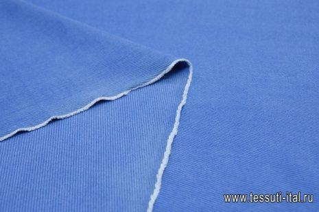 Джинса стрейч диагональ (о) голубая - итальянские ткани Тессутидея арт. 01-5889