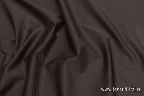 Хлопок костюмный стрейч (о) темно-коричневый - итальянские ткани Тессутидея арт. 01-6821