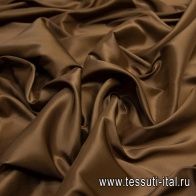 Подкладочная стрейч (о) коричневая - итальянские ткани Тессутидея арт. 07-1280