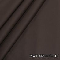 Хлопок костюмный стрейч (о) шоколадный - итальянские ткани Тессутидея арт. 01-6811