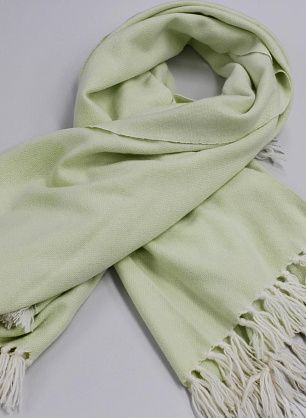 Кашемир купон-палантин 170*115см светло-салатовый - в интернет-магазине тканей Тессутидея арт. F-6361