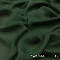 Крепжоржет (о) темно-зеленый - итальянские ткани Тессутидея арт. 02-7704