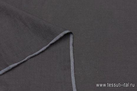 Лен (о) черный - итальянские ткани Тессутидея арт. 16-0808