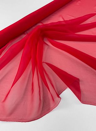 Шифон (о) красный - в интернет-магазине тканей Тессутидея арт. 10-4767