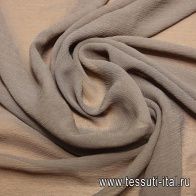 Шифон крэш (о) серо-коричневый ш-120см - итальянские ткани Тессутидея арт. 02-6292