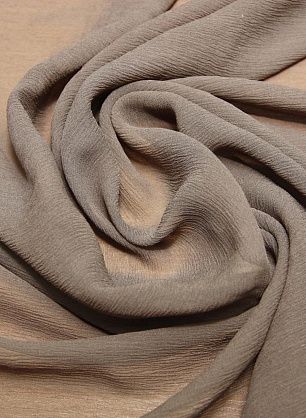 Шифон крэш (о) серо-коричневый ш-120см - в интернет-магазине тканей Тессутидея арт. 02-6292