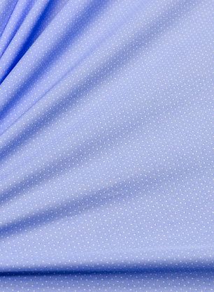 Сорочечная (н) белый мелкий горох на голубом - в интернет-магазине тканей Тессутидея арт. 01-5164