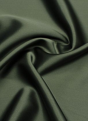 Шелк кади дабл (о) темно-зеленый/черный - в интернет-магазине тканей Тессутидея арт. 10-3559