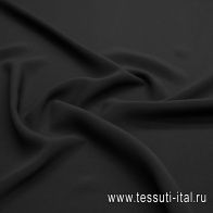 Плательная вискоза (о) черная - итальянские ткани Тессутидея арт. 04-1573
