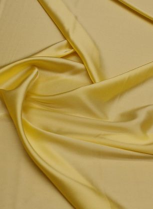 Шелк атлас стрейч (о) желтый - в интернет-магазине тканей Тессутидея арт. 10-3368