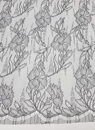 Кружево (н) темно-серое Solstiss - в интернет-магазине тканей Тессутидея арт. 03-4431
