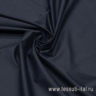 Хлопок костюмный стрейч (о) темно-синий - итальянские ткани Тессутидея арт. 01-7412