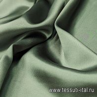 Шелк атлас (о) темно-зеленый - итальянские ткани Тессутидея арт. 10-3077