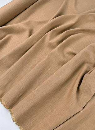 Лен костюмный (о) светло-коричневый - в интернет-магазине тканей Тессутидея арт. 16-1190