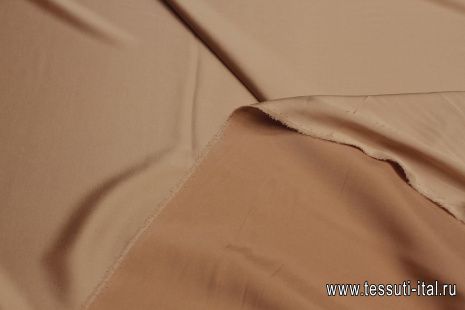 Шелк атлас стрейч (о) бежево-розовый 16 мом - итальянские ткани Тессутидея арт. 10-3416