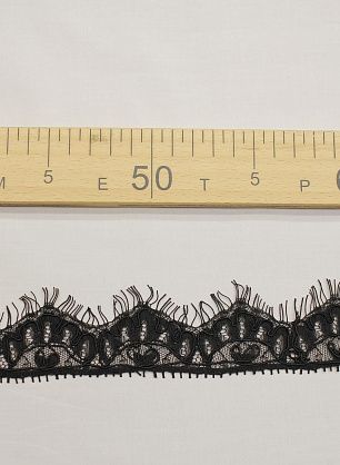 Кружево (о) черное ш-4см - в интернет-магазине тканей Тессутидея арт. F-6212