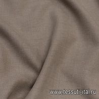 Лен костюмный (о) коричневый - итальянские ткани Тессутидея арт. 16-0742