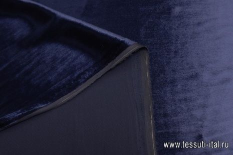 Бархат (о) темно-фиолетовый в стиле Escada - итальянские ткани Тессутидея арт. 10-1996