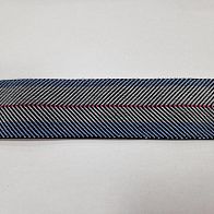 Резинка ш-4см серо-голубая с розовой полосой - итальянские ткани Тессутидея арт. F-5861