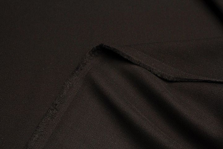 Костюмная 480 г/м (о) черная - итальянские ткани Тессутидея арт. 05-4523