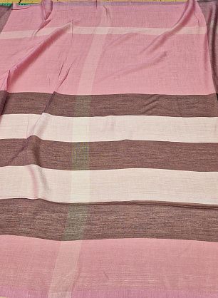 Пашмина купон (2,15м) (н) розово-бордовая клетка - в интернет-магазине тканей Тессутидея арт. 17-1006