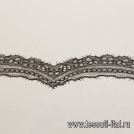 Кружево Solstiss (о) черное ш-2,5см - итальянские ткани Тессутидея арт. 03-7100