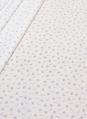 Сорочечная (н) белье на айвори - в интернет-магазине тканей Тессутидея арт. 01-5413