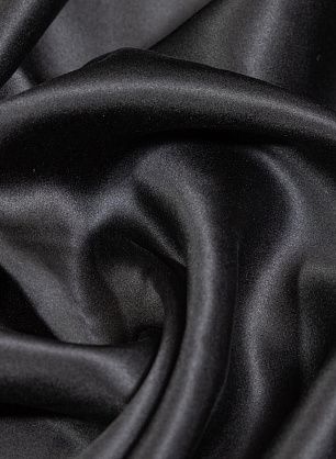 Шелк атлас (о) черный - в интернет-магазине тканей Тессутидея арт. 10-4111
